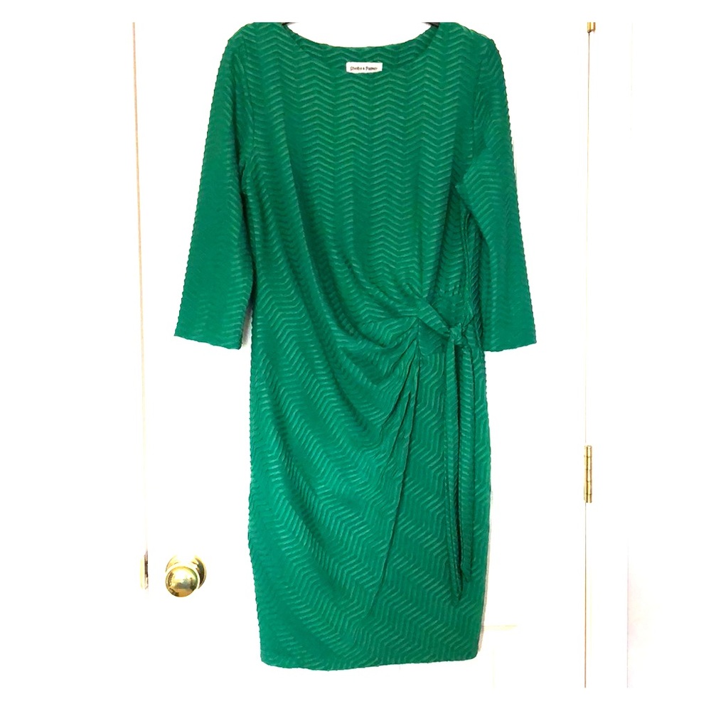 Emerald textured dress